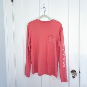 Vineyard Vines Coral Salmon Long Sleeve Men XS